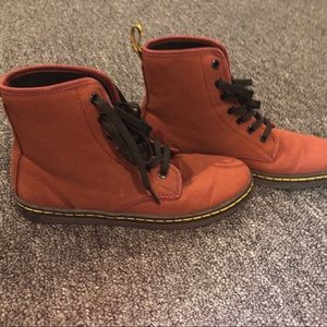 maroon doc martens